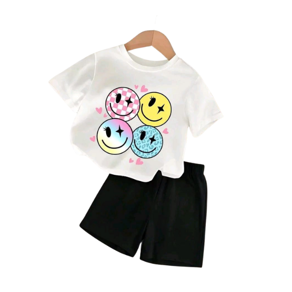 Baby & Kids 2pcs  Printed T-shirt Set (3mths-6yrs)