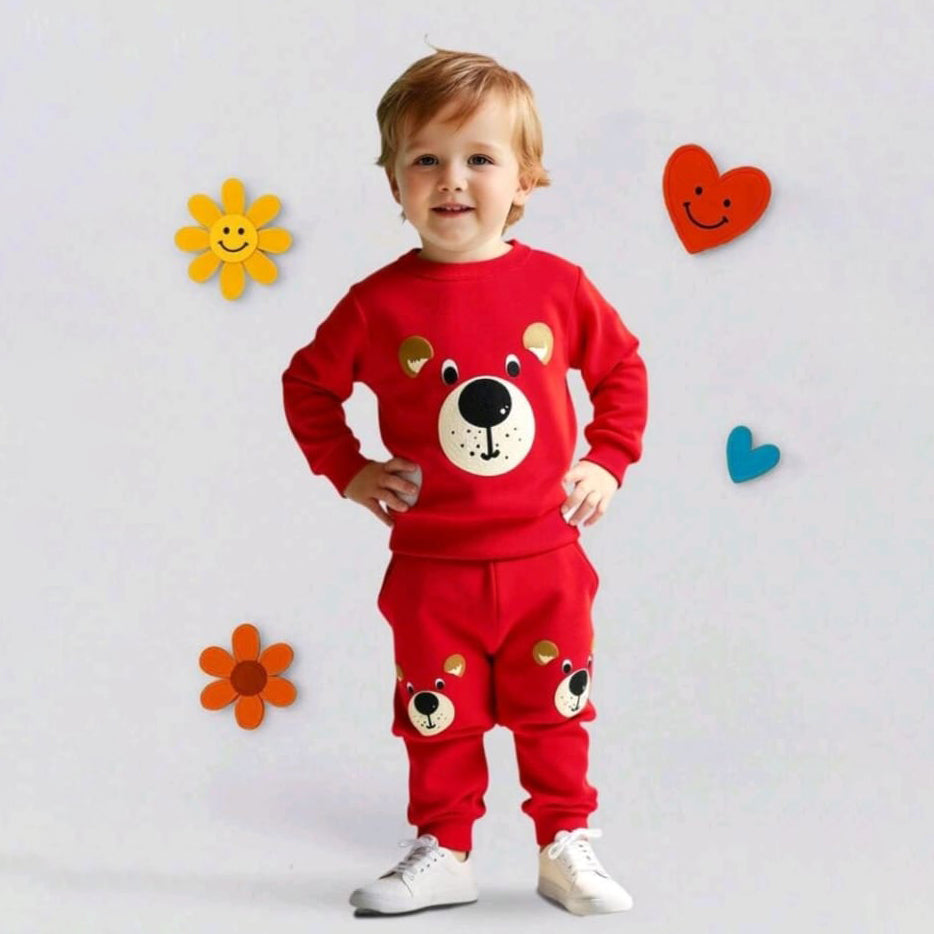 Kidoria Baby & Kids Winter Joggers & Sweatshirt Set (3M-8yrs)