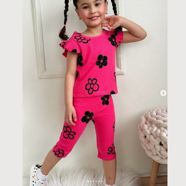 Baby & Kids 2pcs Printed T-shirt Set (1yrs -7yrs)