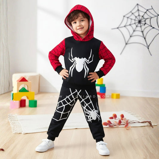 Spiderman-Inspired Kids Winter Joggers & Hoodie Set (3M-8yrs)
