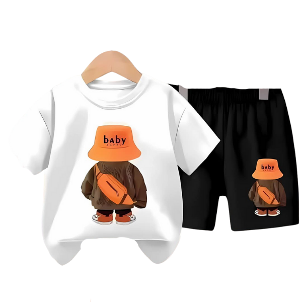 Baby & Kids 2pcs Printed T-shirt Set (3mths-6yrs)