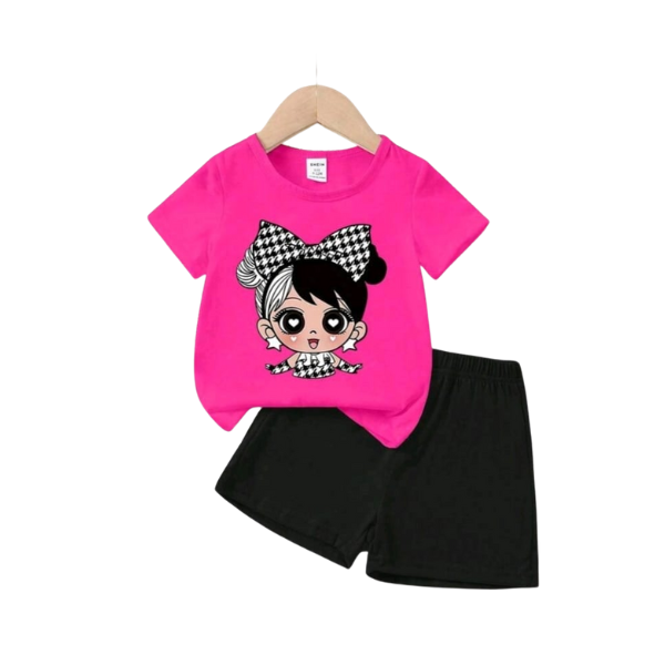 Baby & Kids 2pcs  Printed T-shirt Set (3mths-7yrs)