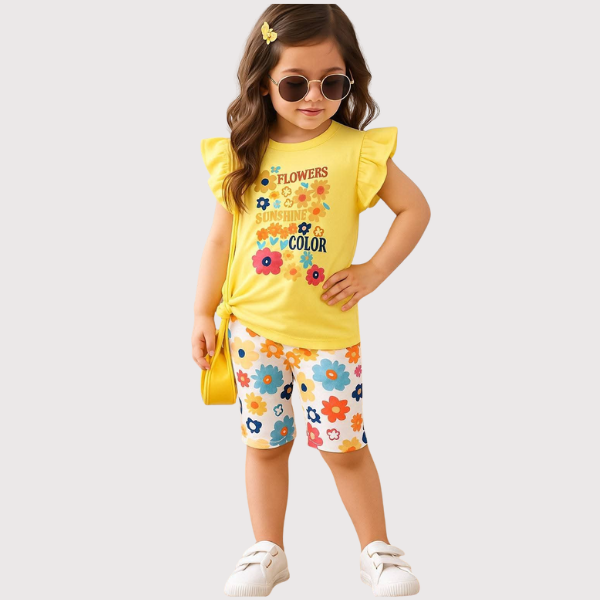 Baby & Kids 2pcs Printed T-shirt Set (3mths-6yrs)