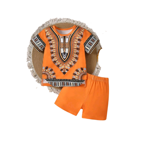 Baby & Kids 2pcs  Printed T-shirt Set (3mths-6yrs)