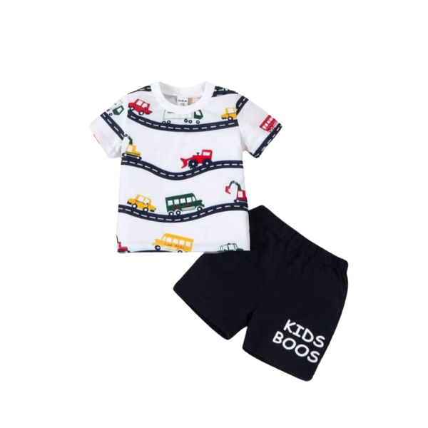 Baby & Kids 2pcs  Printed T-shirt Set (3mths-6yrs)