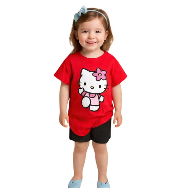 Baby & Kids 2pcs  Printed T-shirt Set (3mths-6yrs)