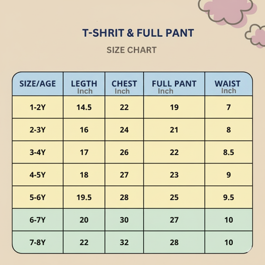 Baby & Kids 2pcs  Printed T-shirt Set (3mths-6yrs)