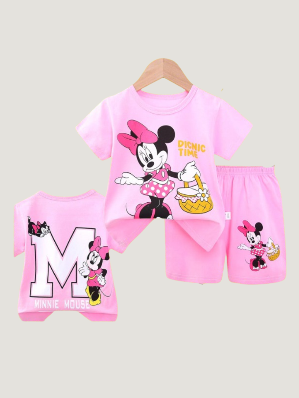 Baby & Kids 2pcs  Printed T-shirt Set (3mths-6yrs)