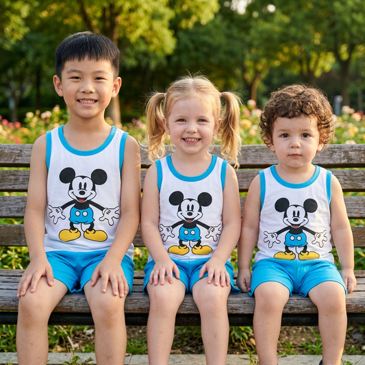 Baby & Kids 2pcs Printed T-shirt Set (3mths-6yrs)-0159