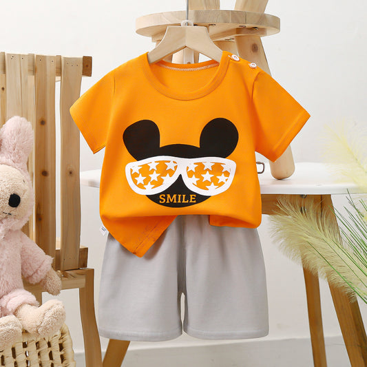 Baby & Kids 2pcs Printed T-shirt Set (3mths-6yrs)-0133