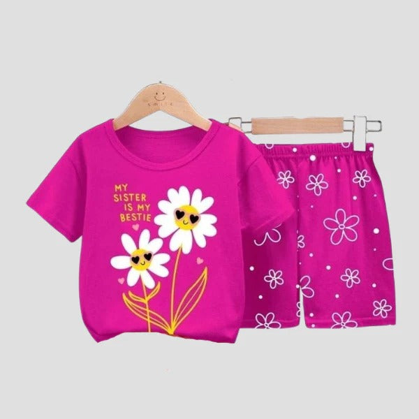 Baby & Kids 2pcs Printed T-shirt Set (3mths-6yrs)