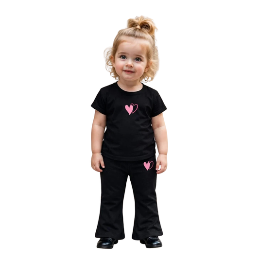 Baby & Kids 2pcs  Printed T-shirt  & Full Pant (3mths-12yrs)-0166