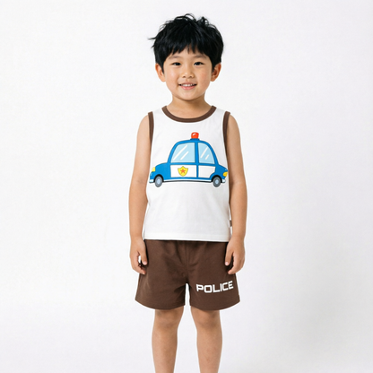 Baby & Kids 2pcs  Printed T-shirt Set (1years-7yrs)-0201