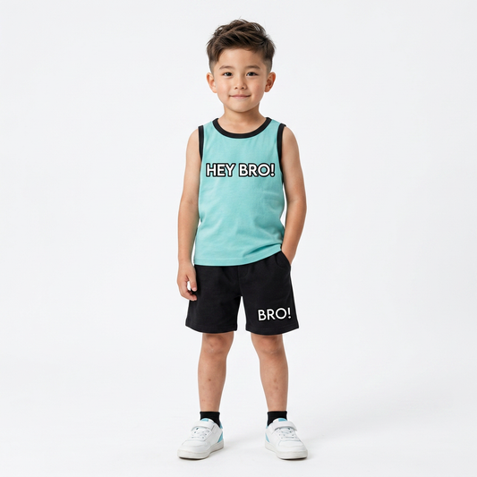 Baby & Kids 2pcs  Printed T-shirt Set (1years-7yrs)-0205