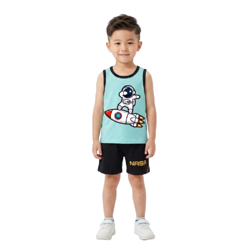 Baby & Kids 2pcs  Printed T-shirt Set (1years-7yrs)-0256