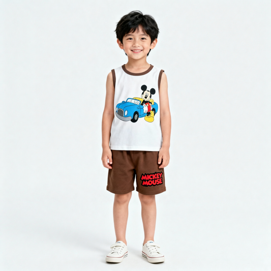 Baby & Kids 2pcs  Printed T-shirt Set (1years-7yrs)-0257