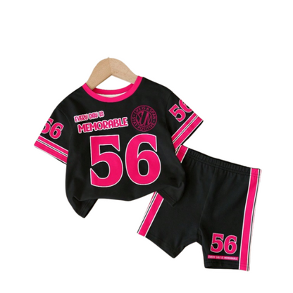 Baby & Kids 2pcs  Printed T-shirt Set (3mths-6yrs)