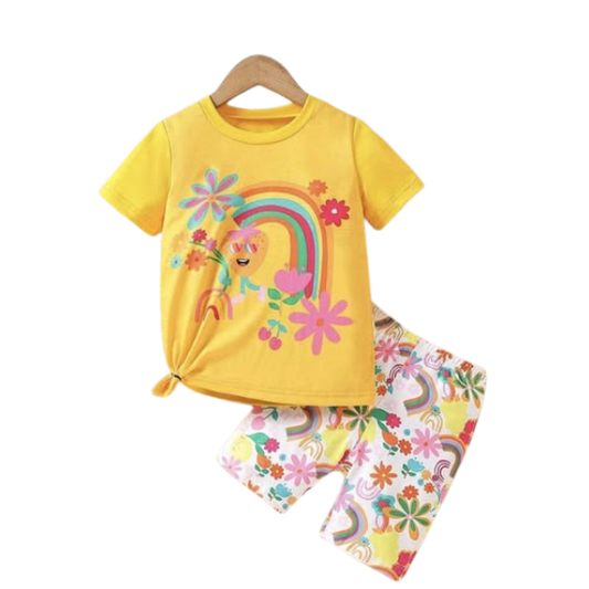 Baby & Kids 2pcs  Printed T-shirt Set (3mths-6yrs)