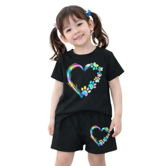 Baby & Kids 2pcs  Printed T-shirt Set (3mths-6yrs)-00147
