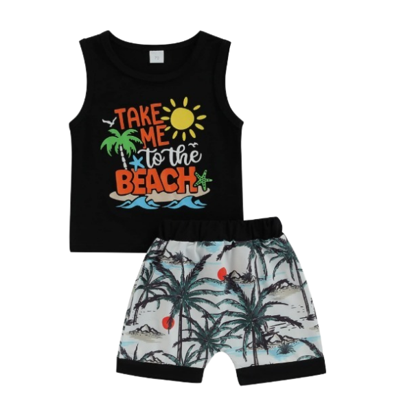 Baby & Kids 2pcs  Printed T-shirt Set (3mths-7yrs)