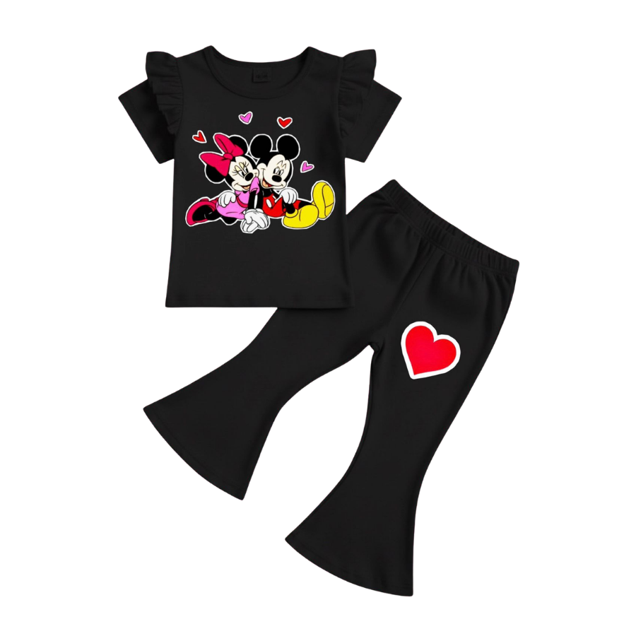Baby & Kids 2pcs  Printed T-shirt Set (1years-7yrs)-0183