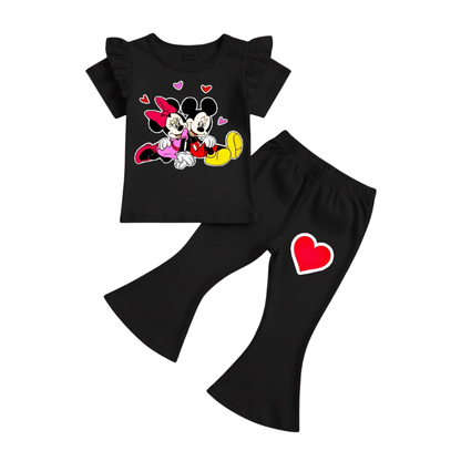 Baby & Kids 2pcs  Printed T-shirt Set (1years-7yrs)-0183