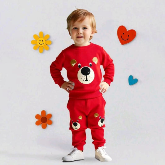 Kidoria Baby & Kids Winter Joggers & Sweatshirt Set (3M-8yrs)