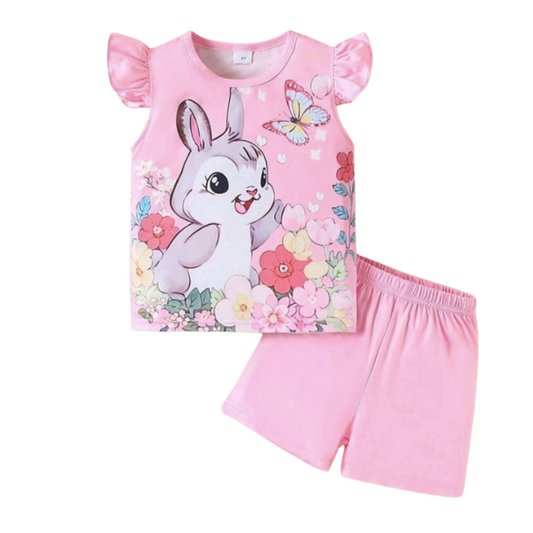 Baby & Kids 2pcs  Printed T-shirt Set (3mths-6yrs)