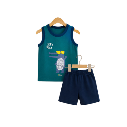 Baby & Kids 2pcs  Printed T-shirt Set (3mths-6yrs)-0181