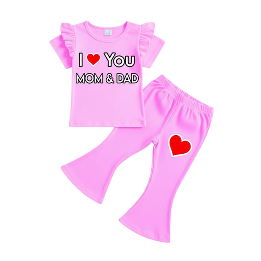 Baby & Kids 2pcs  Printed T-shirt Set (1years-7yrs)-0174