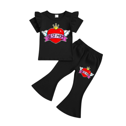 Baby & Kids 2pcs  Printed T-shirt Set (1years-7yrs)-0181