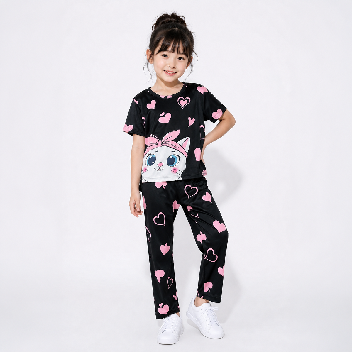 Baby & Kids 2pcs  Printed T-shirt & Full Pant (3mths-12yrs)-0089