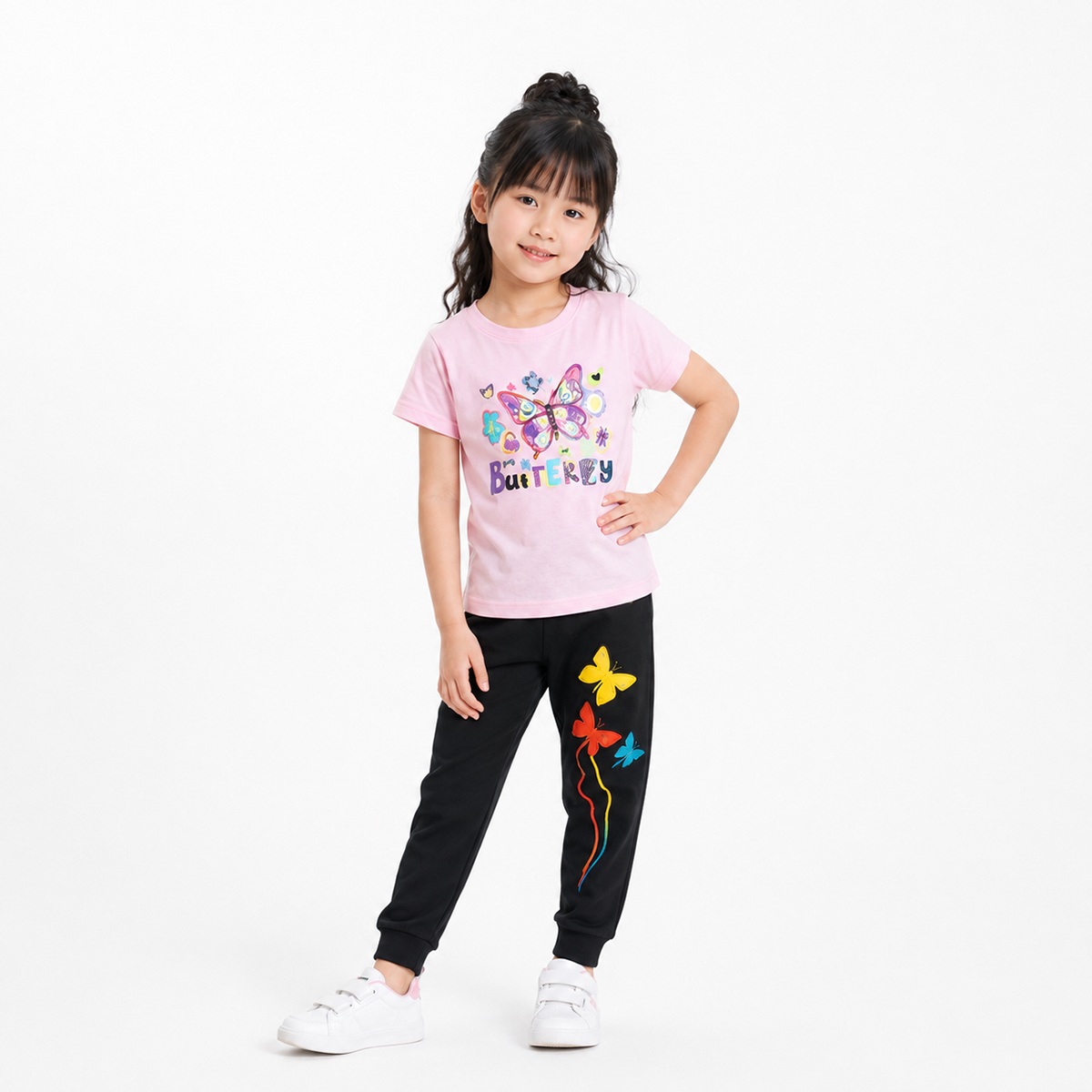 Baby & Kids 2pcs  Printed T-shirt  & Full Pant (3mths-12yrs)-0094