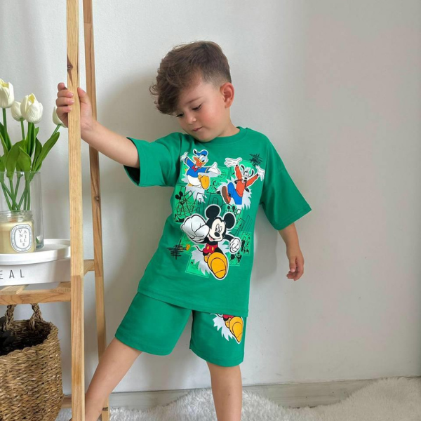 Baby & Kids 2pcs  Printed T-shirt Set (3mths-6yrs)-0133