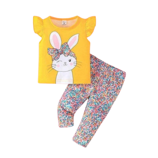 Baby & Kids 2pcs  Printed T-shirt & Full Pant(1yrs-8yrs)
