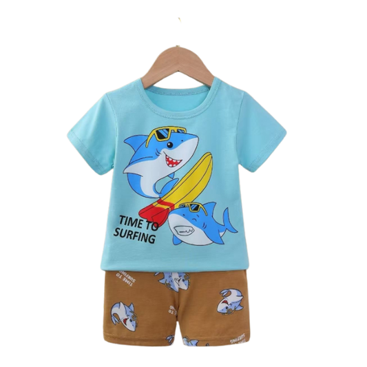 Baby & Kids 2pcs  Printed T-shirt Set (3mths-8yrs)