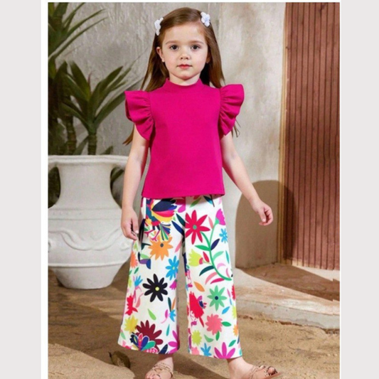 Baby & Kids 2pcs Printed T-shirt & Full Pant (3yrs-12yrs)