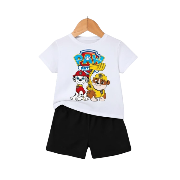 Baby & Kids 2pcs  Printed T-shirt Set (3mths-6yrs)-0137