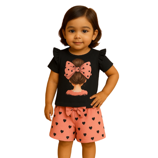 Baby & Kids 2pcs  Printed T-shirt Set (3mths-6yrs)