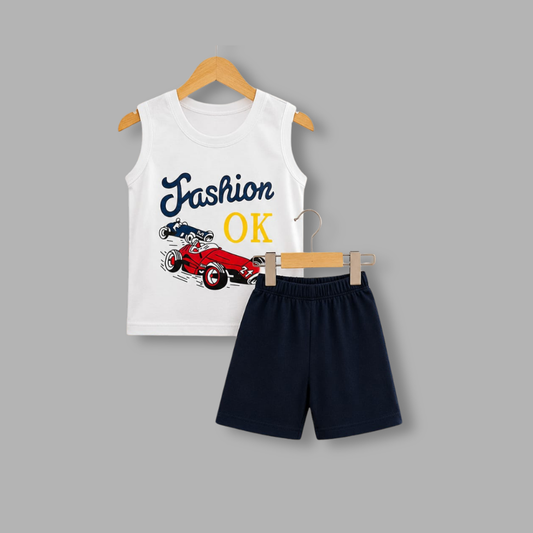 Baby & Kids 2pcs  Printed T-shirt Set (3mths-6yrs)-0182