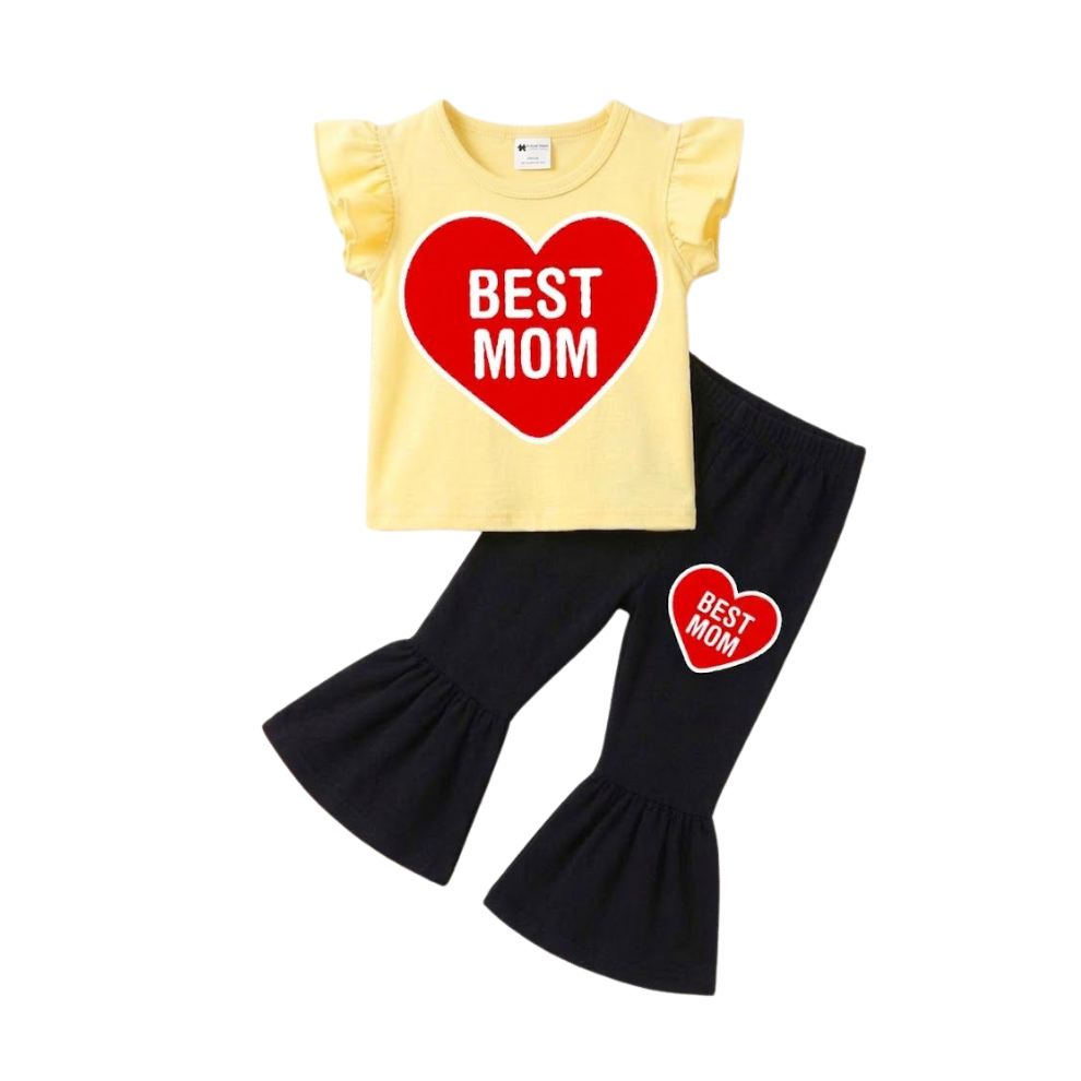 Baby & Kids 2pcs  Printed T-shirt Set (1years-7yrs)-0195