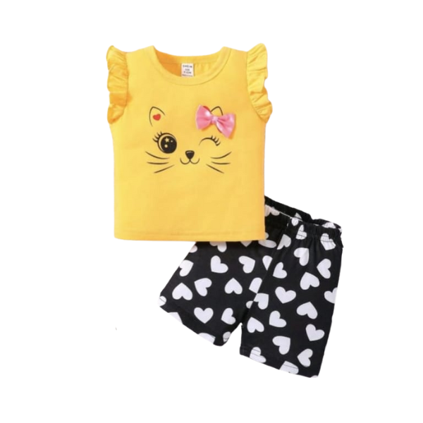 Baby & Kids 2pcs  Printed T-shirt Set (3mths-6yrs)