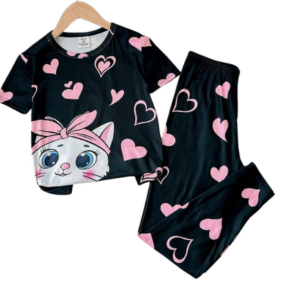 Baby & Kids 2pcs  Printed T-shirt & Full Pant (3mths-12yrs)