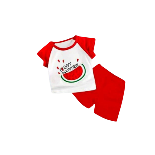 Baby & Kids 2pcs  Printed T-shirt Set (3mths-6yrs)