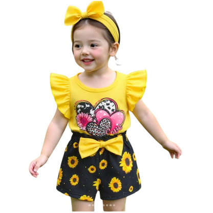 Baby & Kids 2pcs  Printed T-shirt Set (3mths-6yrs)