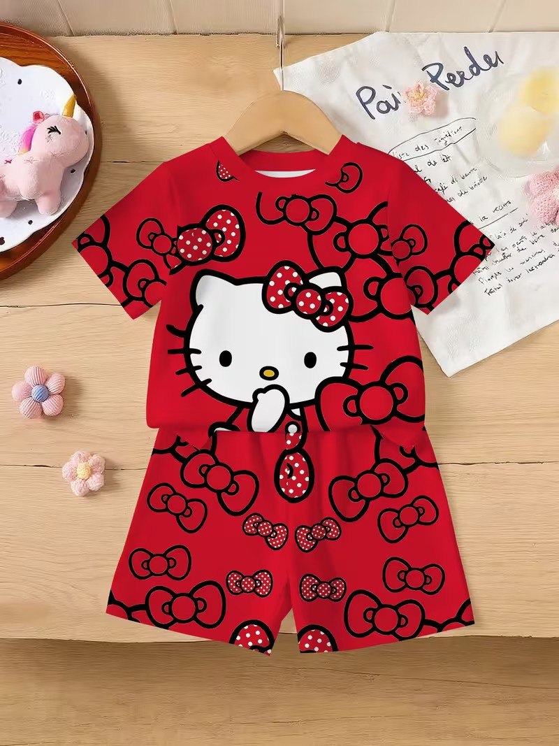 Baby & Kids 2pcs  Printed T-shirt Set (3mths-6yrs)-00140