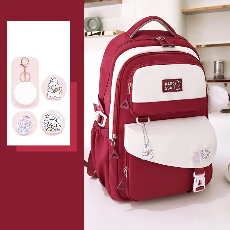 Kids Casual Premium School Backpack (Red)