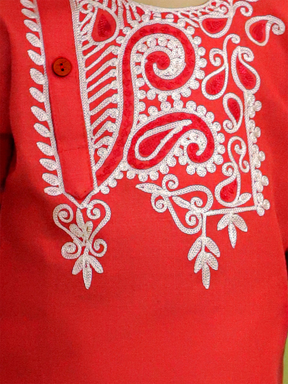 Kids Embroidered Kurta with Dhoti for Boys- Rad