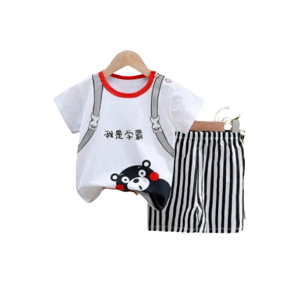 Baby & Kids 2pcs  Printed T-shirt Set (3mths-6yrs)