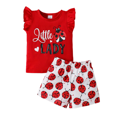 Baby & Kids 2pcs  Printed T-shirt Set (3mths-6yrs)